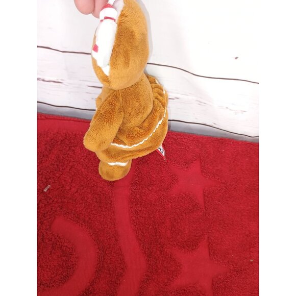 Douglas Gingerbread Girl Plush Toy 8" Brown & White Peppermint Dress Made In Chi - Picture 4 of 6